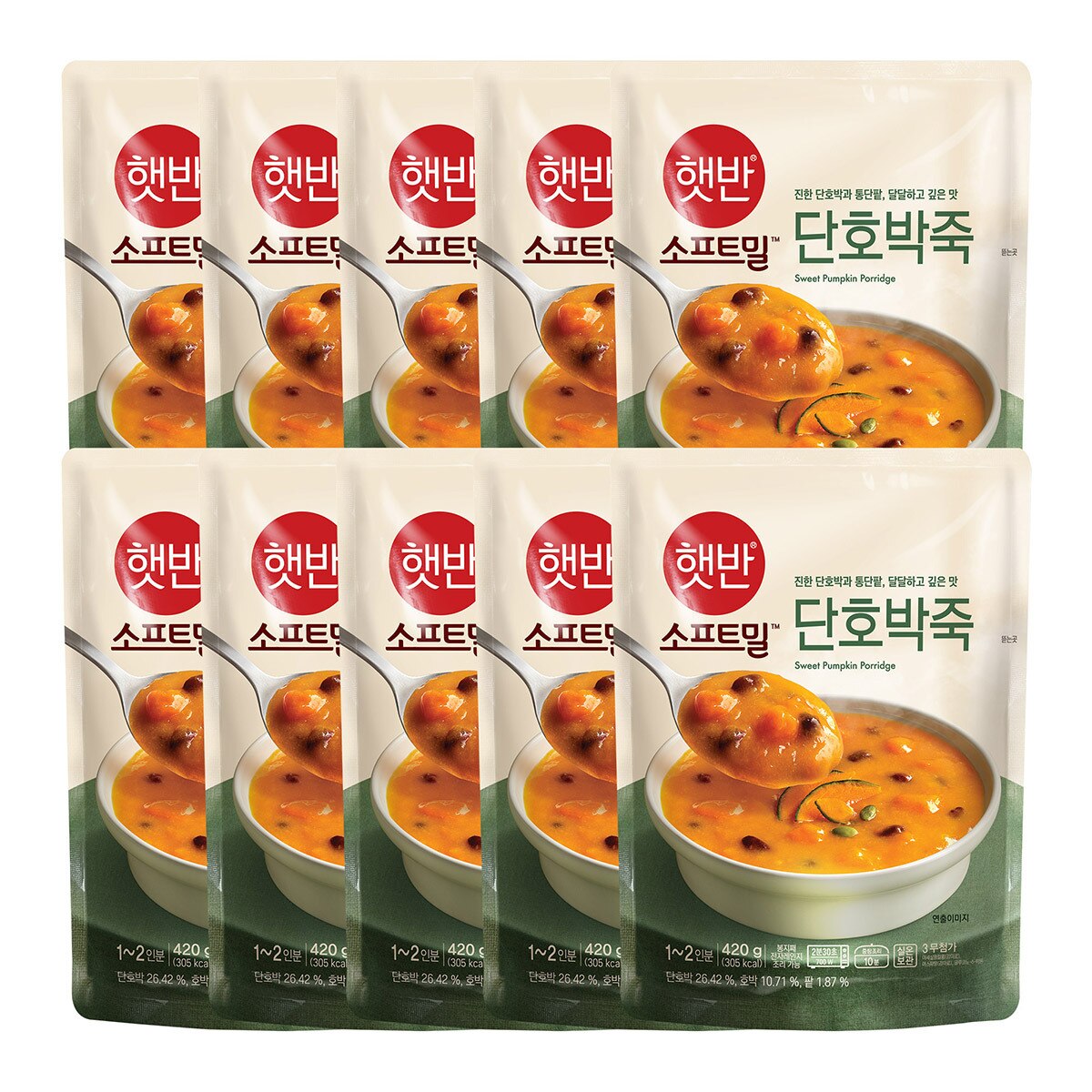 햇반 즉석죽 420g x 10