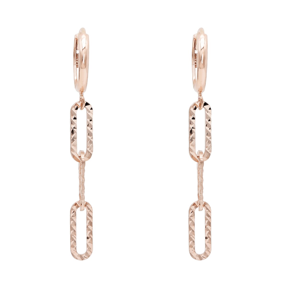 클라베드제이 14K 골드 귀걸이 헤이즐 - 로즈 골드