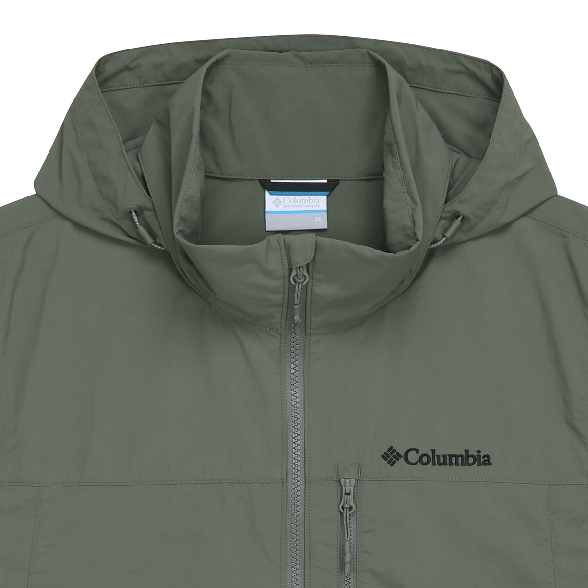 컬럼비아 남성 후드 베스트 - 카키