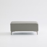 UND NA17 전체 천연 이태리 슈렁큰통가죽 보조스툴 - 미스티그레이