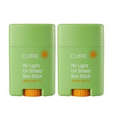 김정문알로에 큐어 UV쉴드 선스틱 20gX2, SPF50+,PA++++