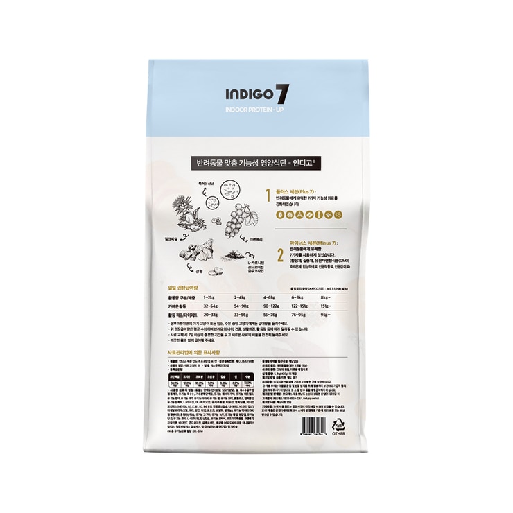 인디고 세븐 반려묘 사료 5.2kg - 프로틴업 인디고 세븐 반려묘 사료 5.2kg - 프로틴업