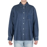 케네스콜 여성 데님 셔츠 - 다크 인디고, S 케네스콜 여성 데님 셔츠 - 다크 인디고, S