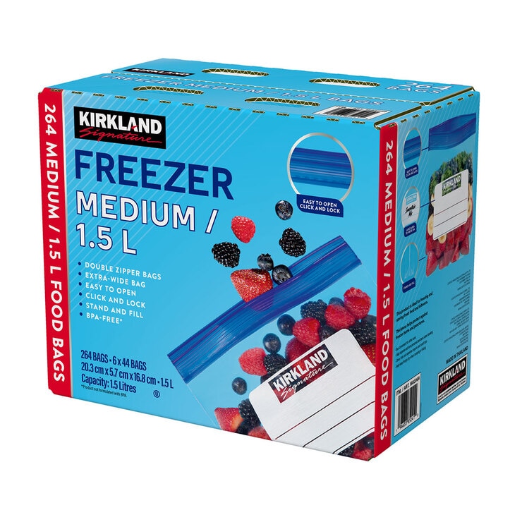 Kirkland Signature Freezer Medium Food Bags 1882069