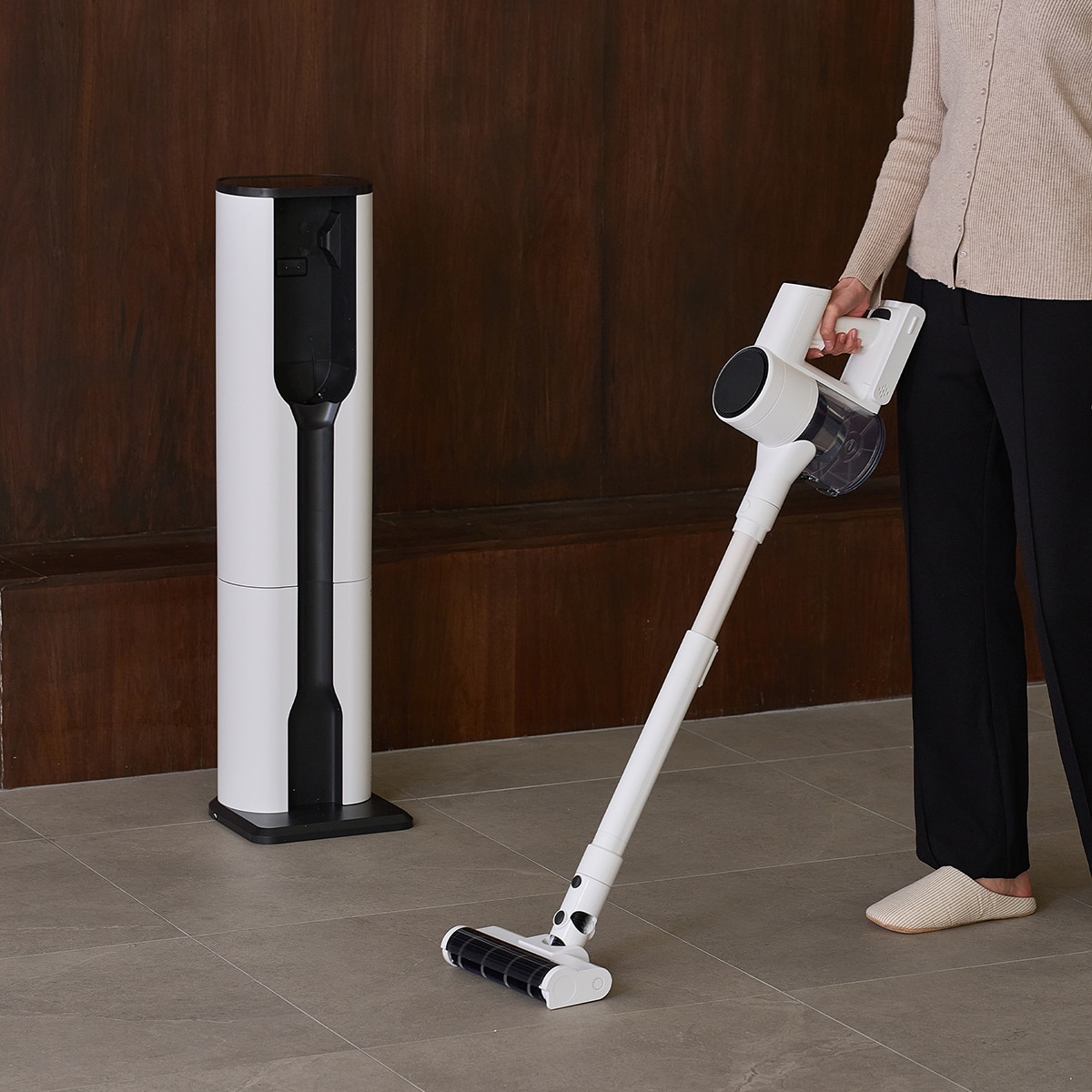 다룸 제로컬렉션 타워형 무선청소기 - 화이트 다룸 제로컬렉션 타워형 무선청소기 - 화이트