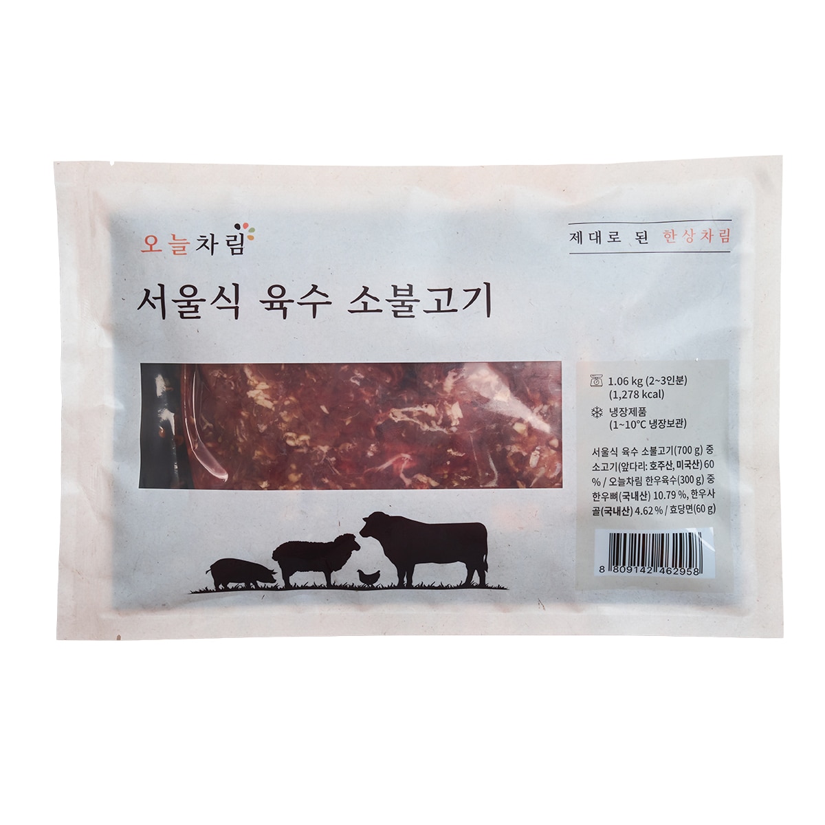 오늘차림서울식육수소불고기1,060g x 2ea