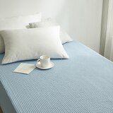 루마인 홈 순면 방수 매트리스 커버 - 싱글, 블루