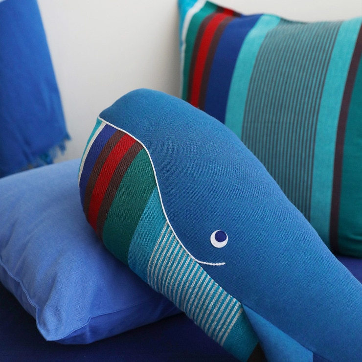오리고 키즈 동물 쿠션1P - 고래