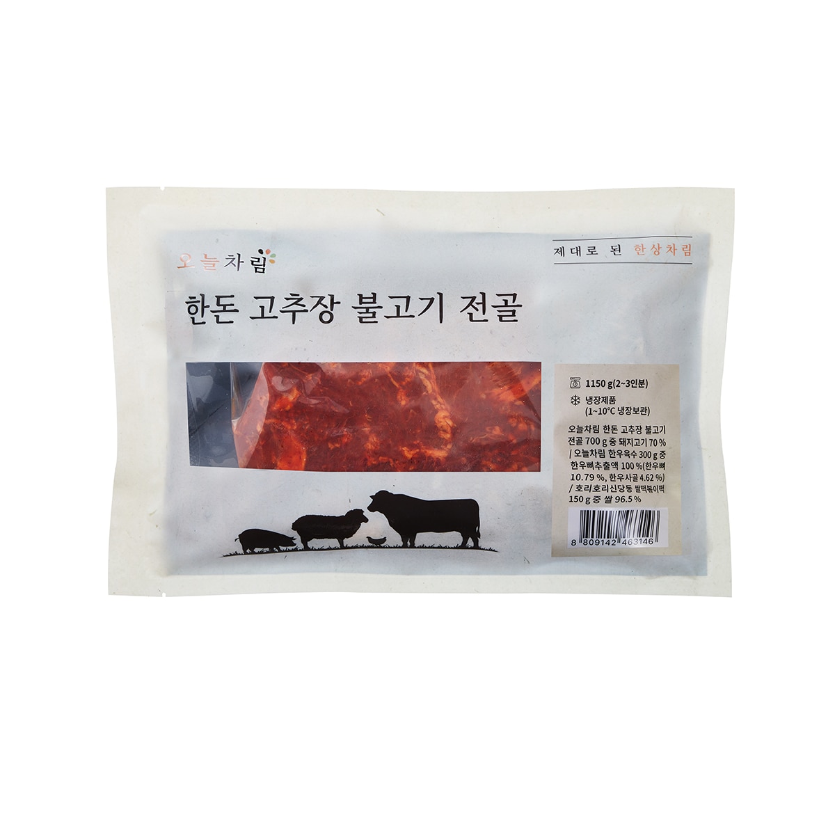 오늘차림한돈고추장불고기전골1,150g x 3ea