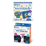 러닝리소스 픽셀아트 퍼즐 & 글로우 지오보드 세트