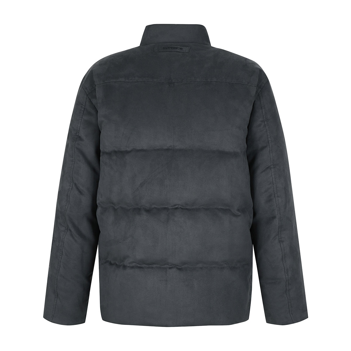 슈페리어 남성 스웨이드 다운 자켓 - 다크그레이, XL