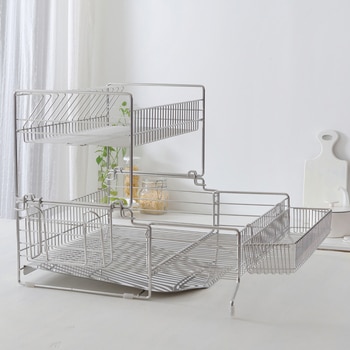 쿡에버 스테인리스 2단 확장형 식기건조대 쿡에버 스테인리스 2단 확장형 식기건조대