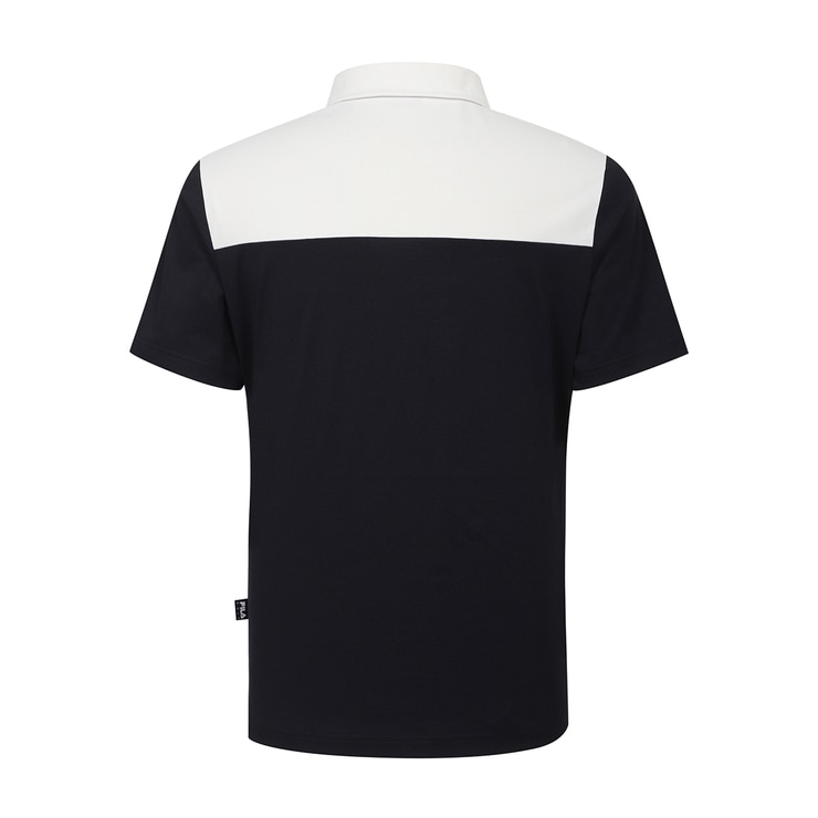 휠라 골프 남성 반팔 폴로티 - 다크네이비, XXL