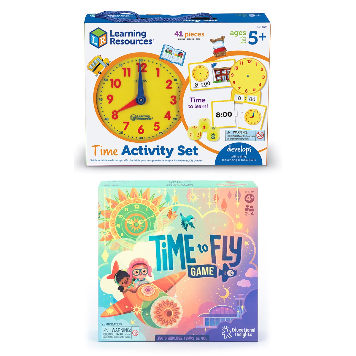 러닝리소스 시간학습 활동 & 타임 투 플라이 세트