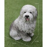 야외용 올드 잉글리시 쉽독 조각상 45cm