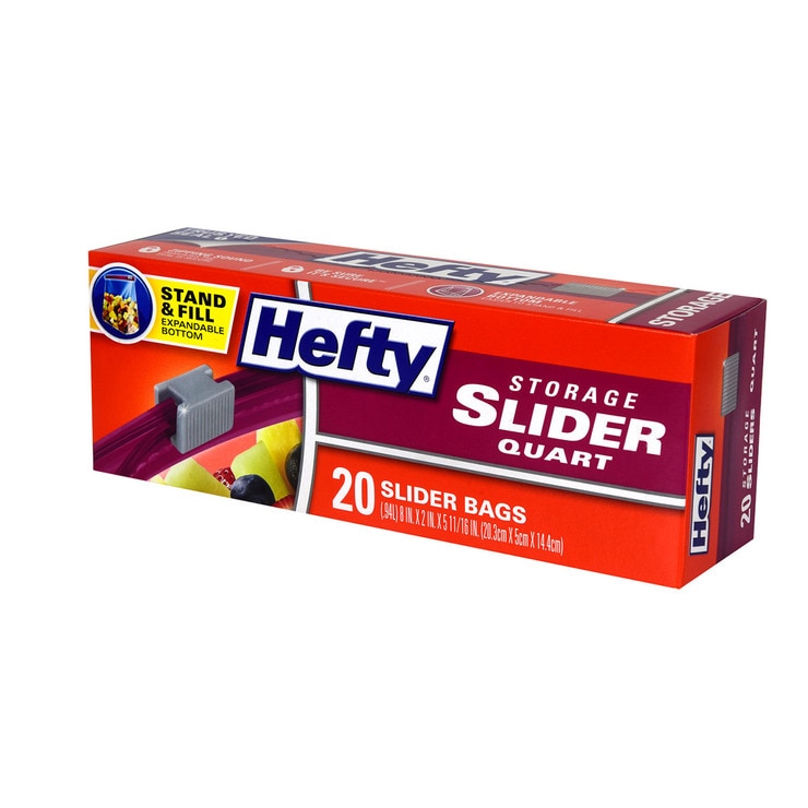 헤프티 슬라이더 지퍼백 중형 냉장용 20매 x 6팩