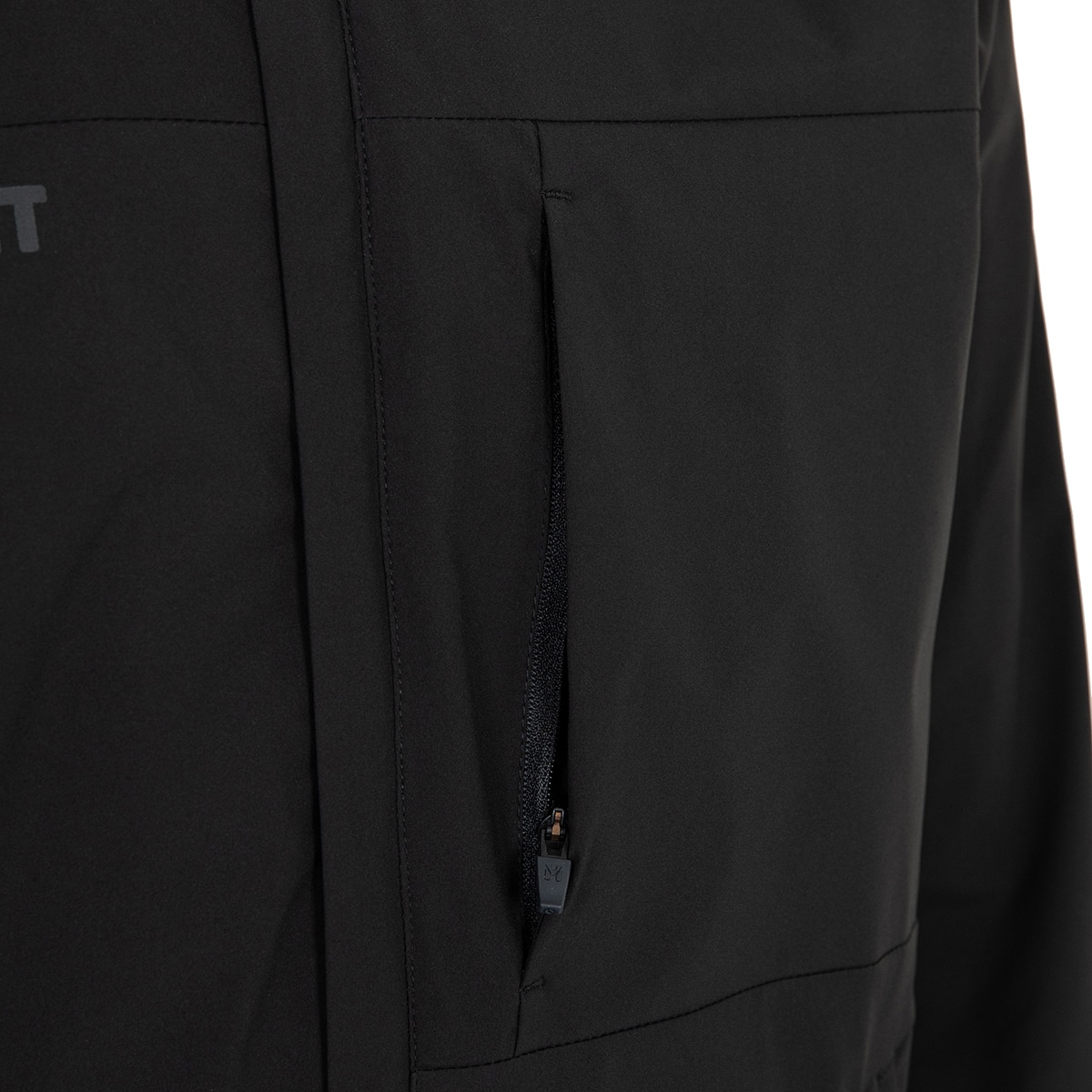 밀레 남성 2레이어 방풍 재킷 - 블랙