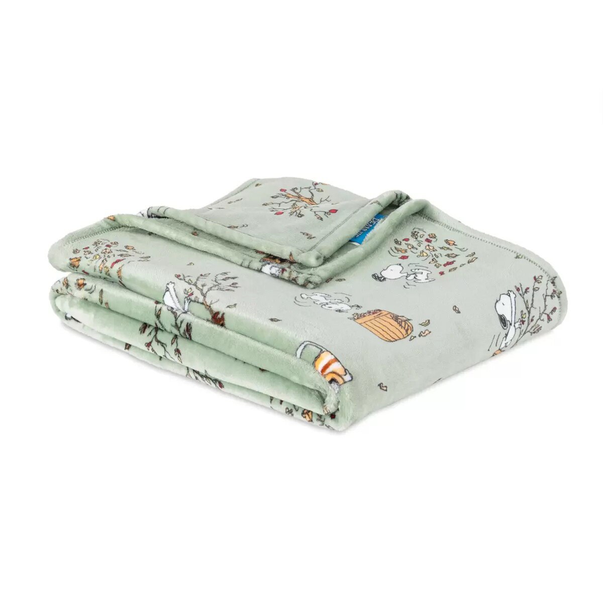 Peanuts 벨벳 담요 152 x 177cm - 세이지