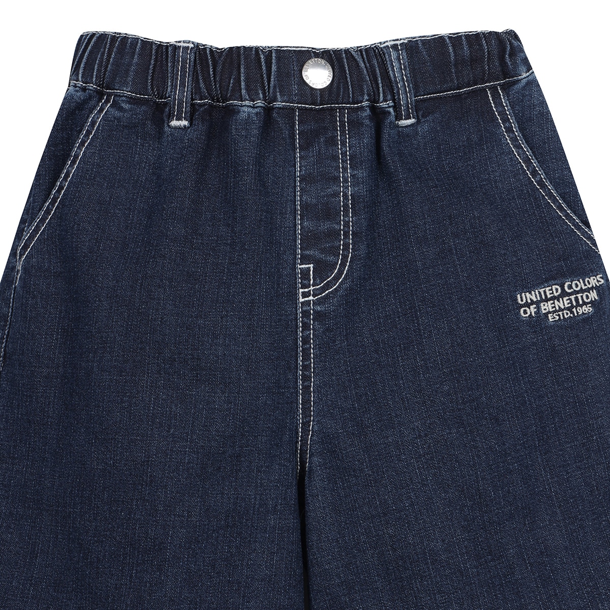 베네통 키즈 데님 반바지 - 남아다크인디고