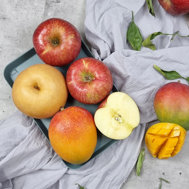사과&배& 애플망고 세트 5.1kg(12ea)