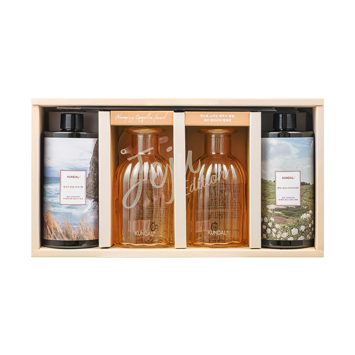 쿤달 제주에디션 디퓨저 세트 400ml x 2P - 플라워힐