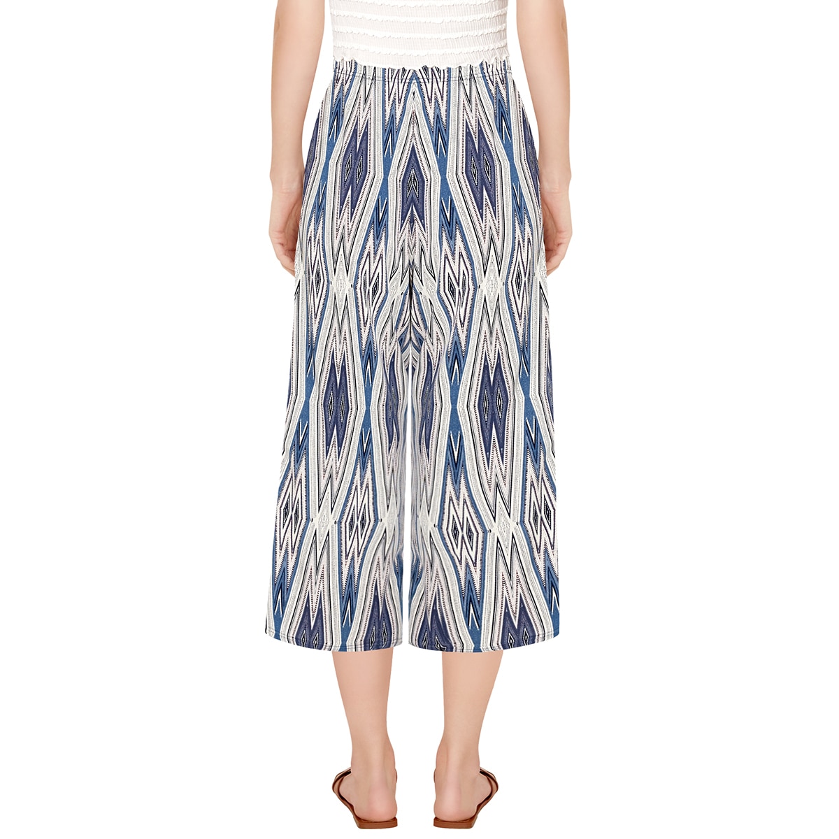 트라이엄프 여성 저지 라운지 바지 2PK - 네이비 (다이아&페이즐리)