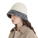 안드레아바나 여성 울 트위드 모자