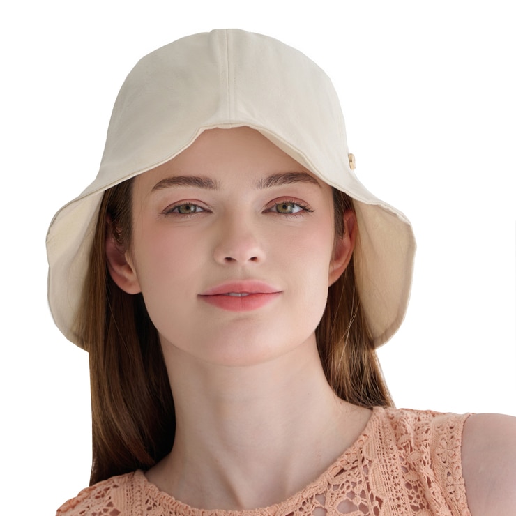 안드레아바나 여성 코튼 햇 - 베이지