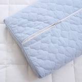 April At Home 고밀도 워싱면 방수 메모리폼 낮은베개 - 블루