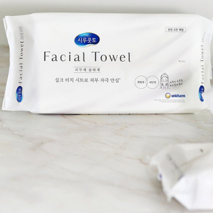 시루콧토 페이셜 타월 40매 X 5개입