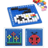 러닝리소스 픽셀아트 퍼즐 & 글로우 지오보드 세트