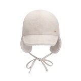 화이트샌즈 울 헤어 이어머프 캡 오비크 - 크림