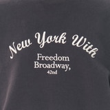 비지트 인 뉴욕 여성 플리스 스웨트셔츠 - 차콜 비지트 인 뉴욕 여성 플리스 스웨트셔츠 - 차콜