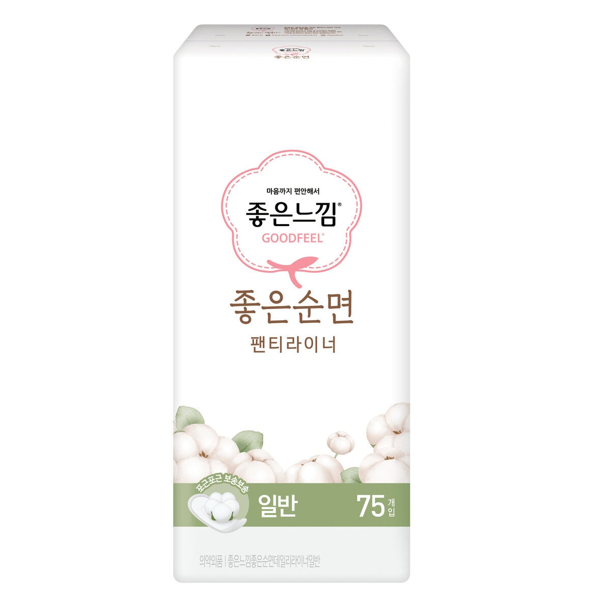좋은느낌 좋은 순면 라이너 75개 x 4팩 - 일반