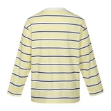 휠라 키즈 스트라이프 티셔츠 - 옐로우, 165