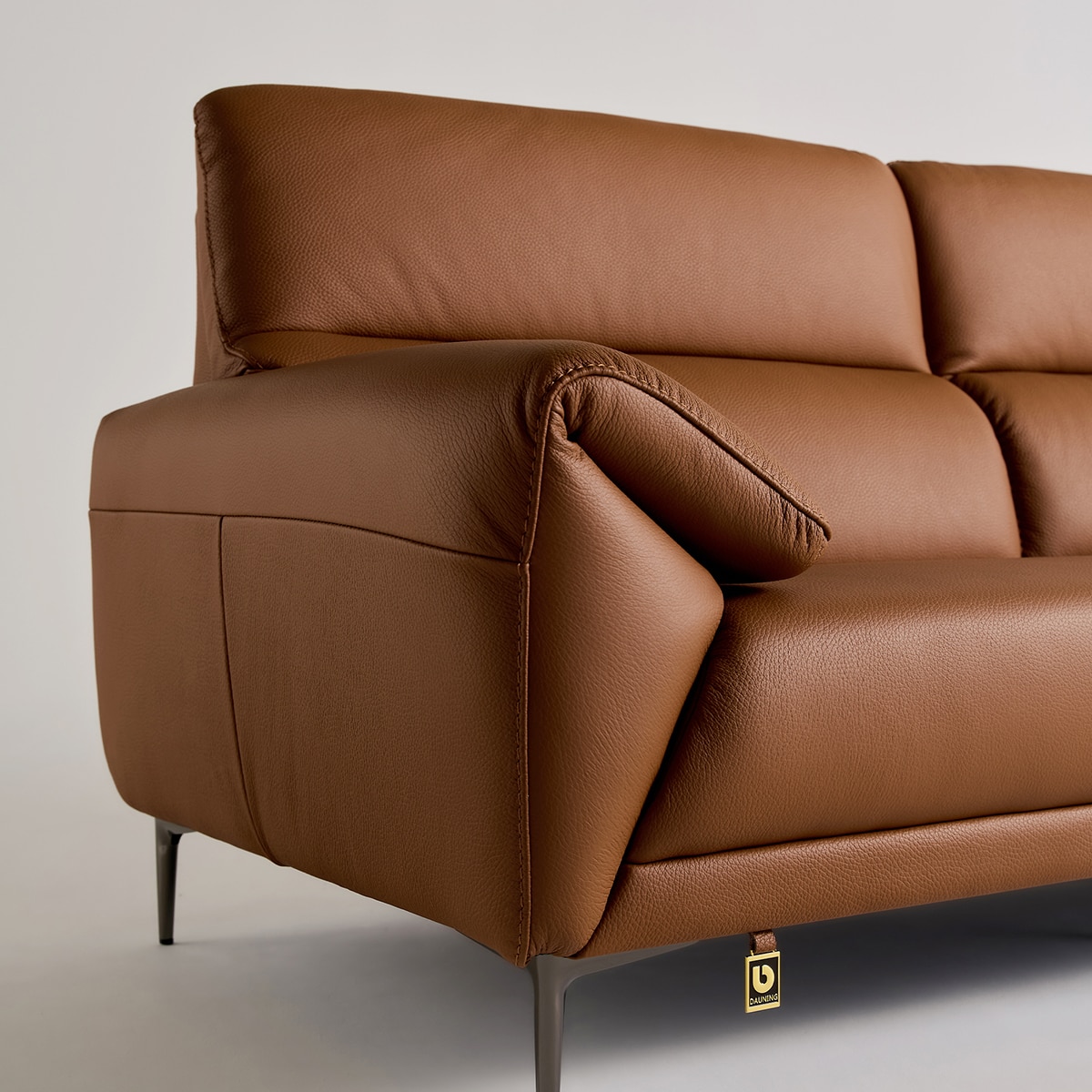 다우닝 데이지 전체 천연가죽 소파 3.5인