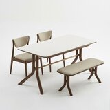 핀란디아 로엠 4인 식탁 세트 1600 (벤치형) 핀란디아 로엠 4인 식탁 세트 1600 (벤치형)