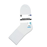 싹스탑 데일리 양말 10족 - 라지 화이트