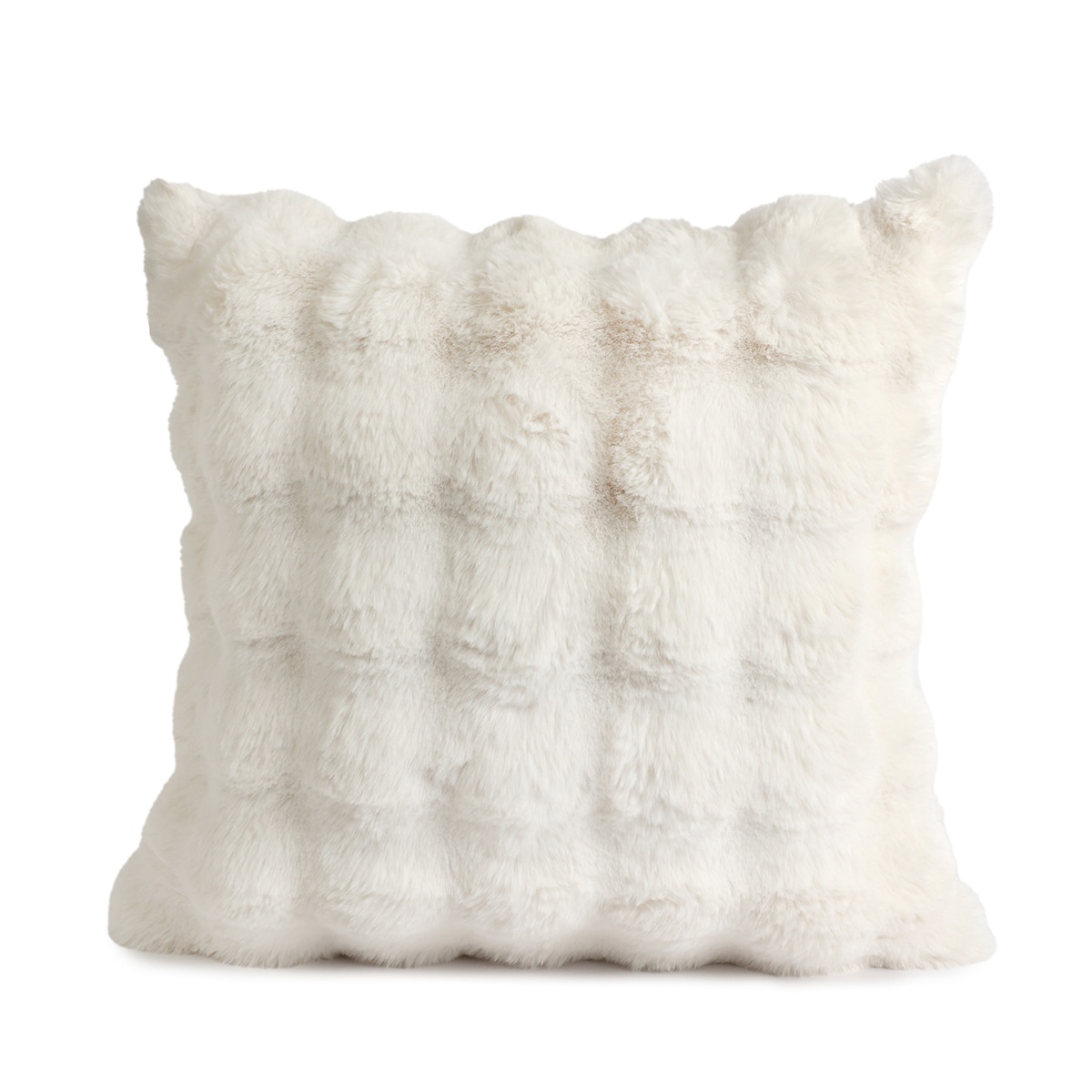 House & Home 인조 퍼 데코 쿠션 50x50cm - 크림 House & Home 인조 퍼 데코 쿠션 50x50cm - 크림