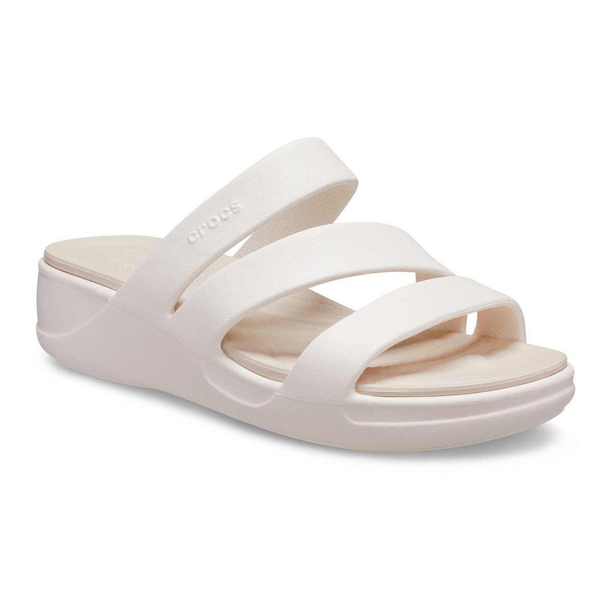 크록스 보카 스트래피 웨지 - 오이스터