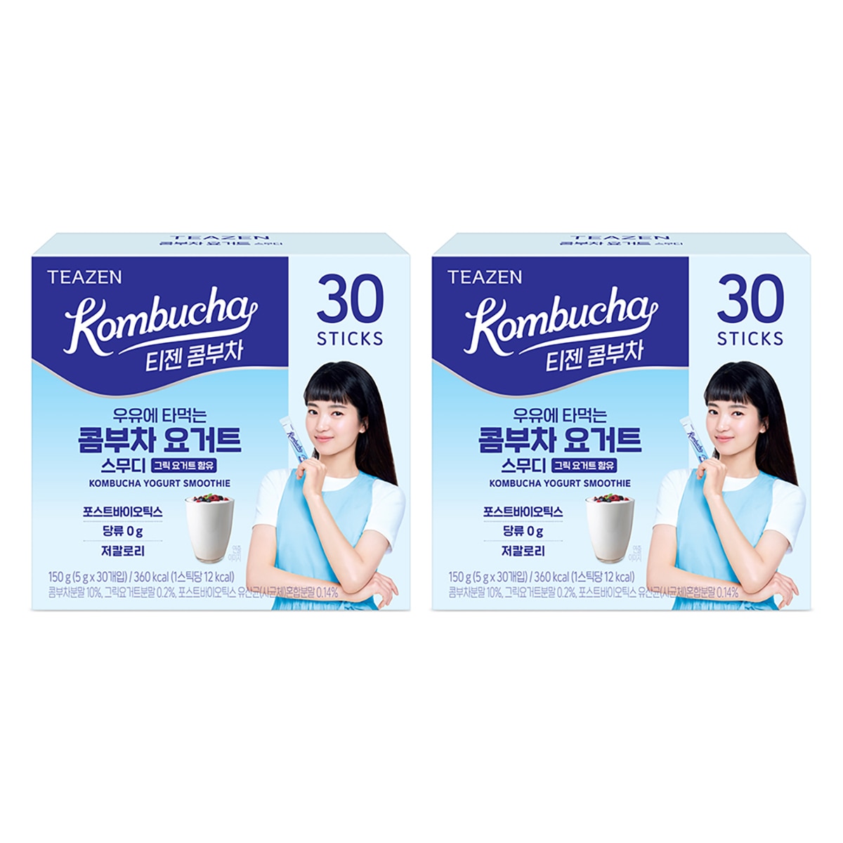 티젠 요거트 스무디 콤부차 5g x 30스틱 x 2