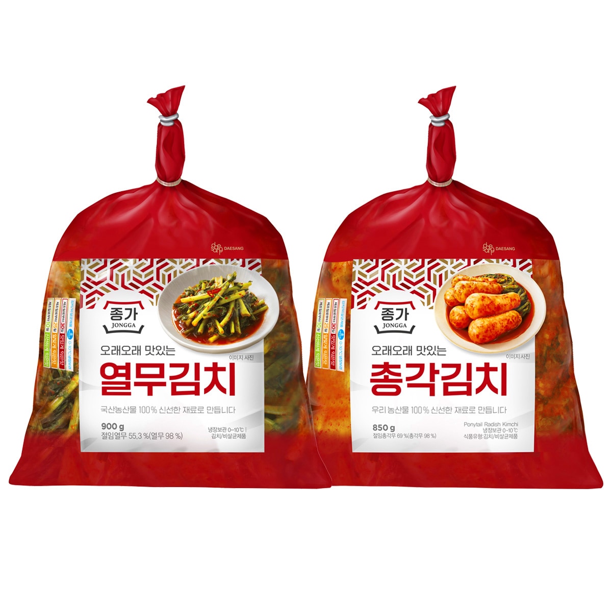 종가집 총각김치850g열무김치900g혼합팩