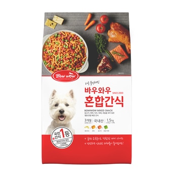 바우와우 애견용 혼합간식 100g x 15팩