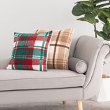 Berkshire 타탄 체크 데코 부클레 쿠션 50x50cm