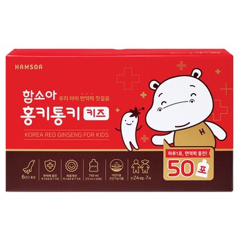 함소아 홍키통키 키즈 홍삼 15ml x 50포 함소아 홍키통키 키즈 홍삼 15ml x 50포