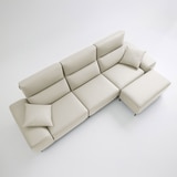 UND NA17 전체 천연 이태리 슈렁큰통가죽 4인 소파+보조스툴 - 크림 UND NA17 전체 천연 이태리 슈렁큰통가죽 4인 소파+보조스툴 - 크림