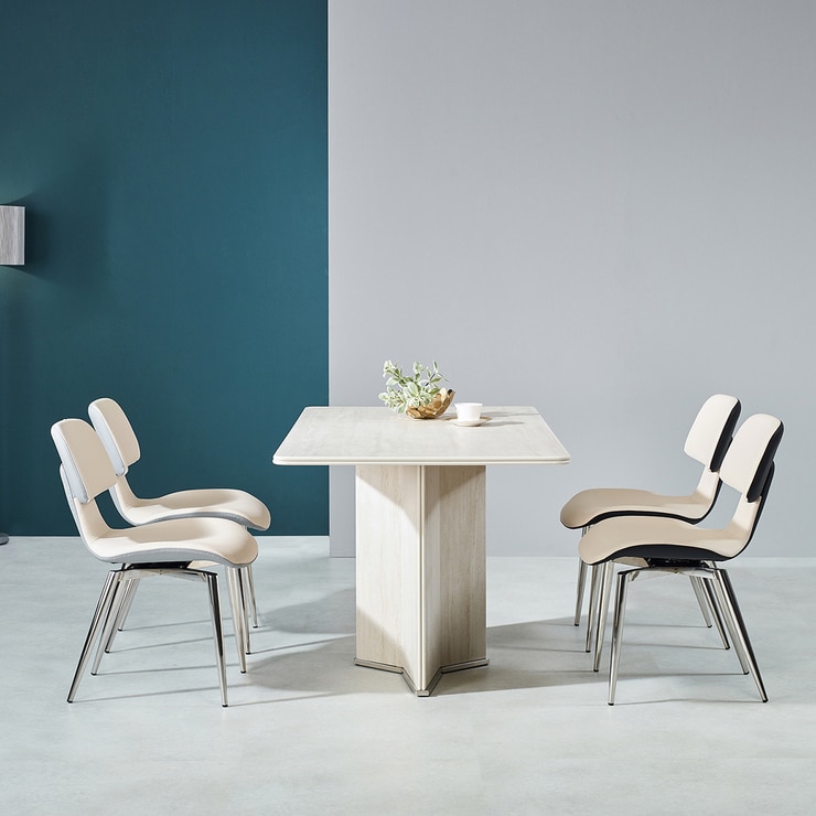 더리치 회전 4인 세라믹 식탁세트 1500