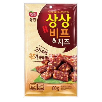 동원 상상육포 비프 & 치즈 80g x 5팩