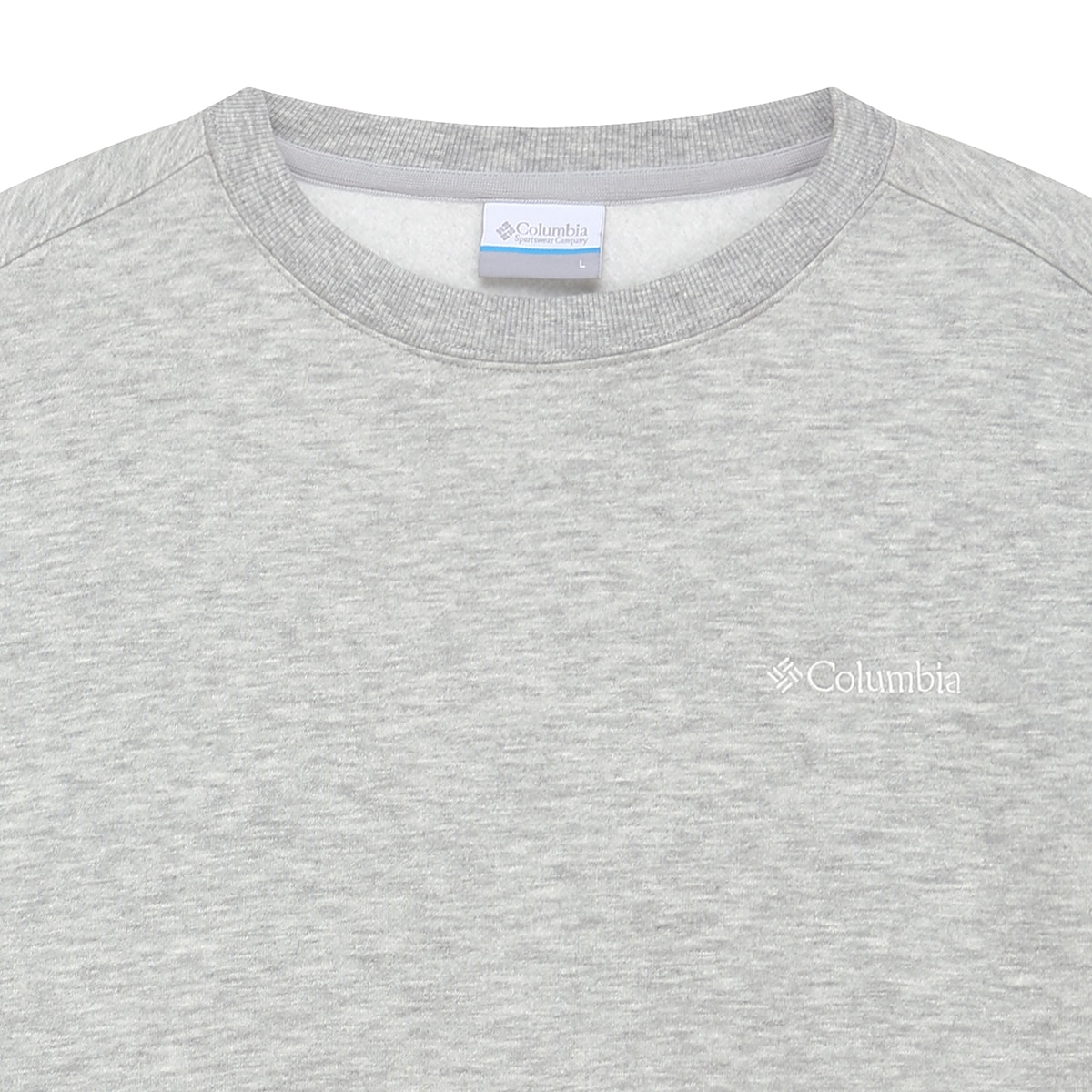 컬럼비아 남성 긴소매 플리스 크루티 - 멜란지그레이, XXL