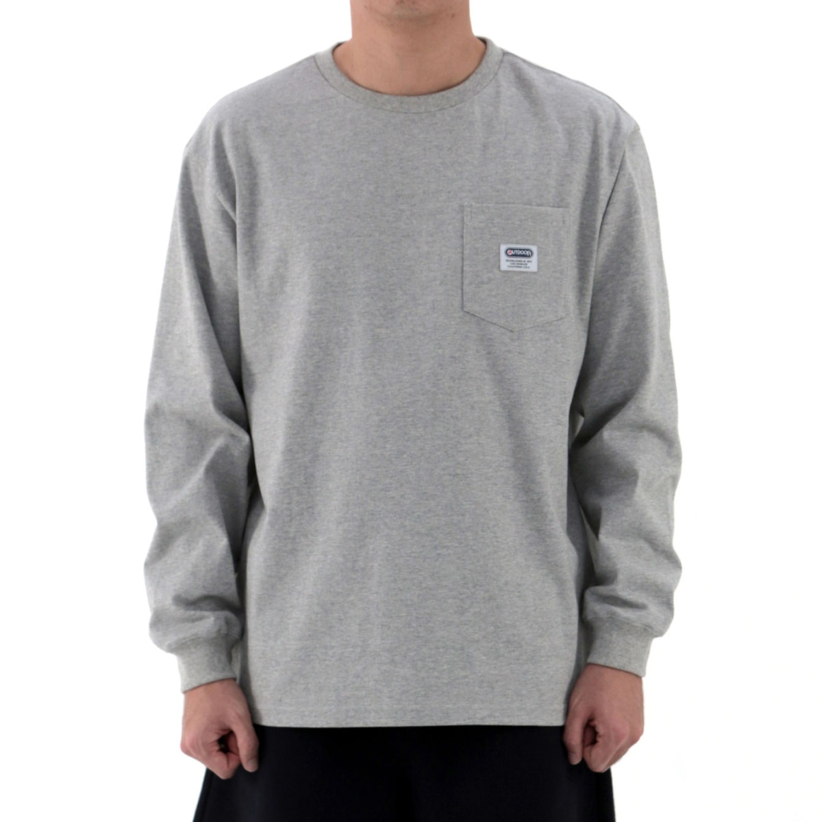 아웃도어프로덕츠 남성 긴소매 크루티 - 멜란지그레이